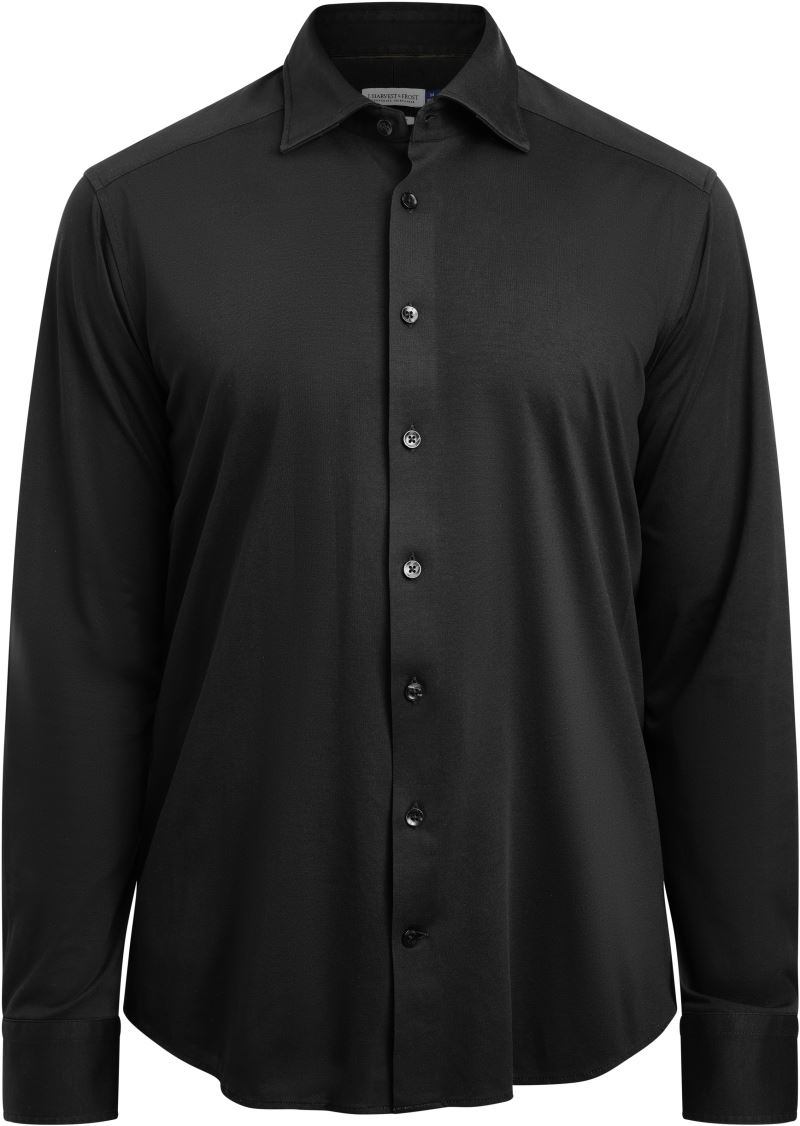 Levně Košile Interlock s dlouhým rukávem - black