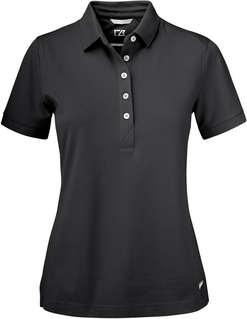 Levně Dámské piqué polo - black