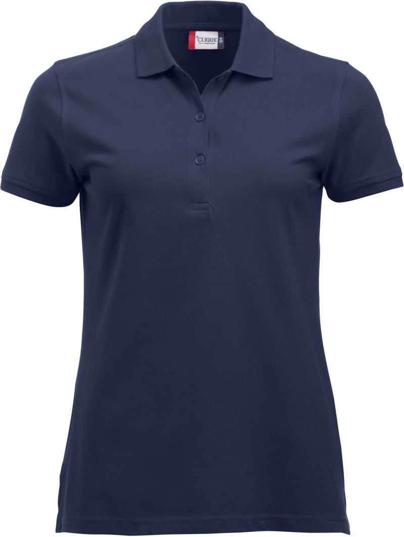 Levně Dámské piqué polo z těžké bavlny - dark navy