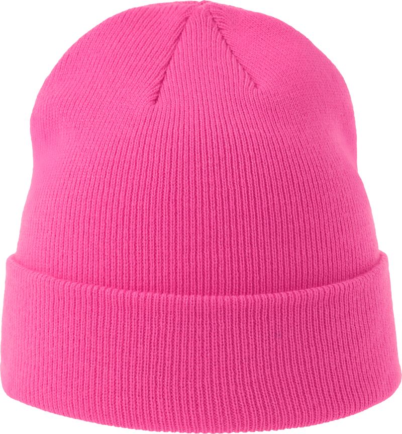 Levně Dětská pletená čepice - fuchsia