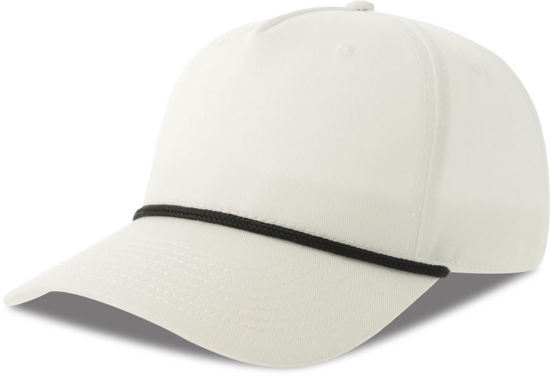 Levně 5 panelová baseballová kšiltovka - white/black