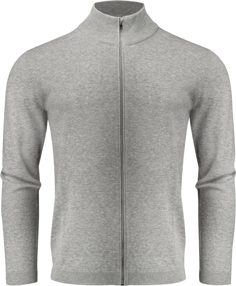 Levně Pánský cardigan - grey melange