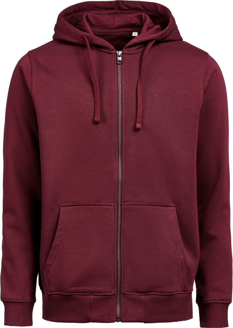 Levně Unisex mikina s kapucí z těžké bavlny - prune