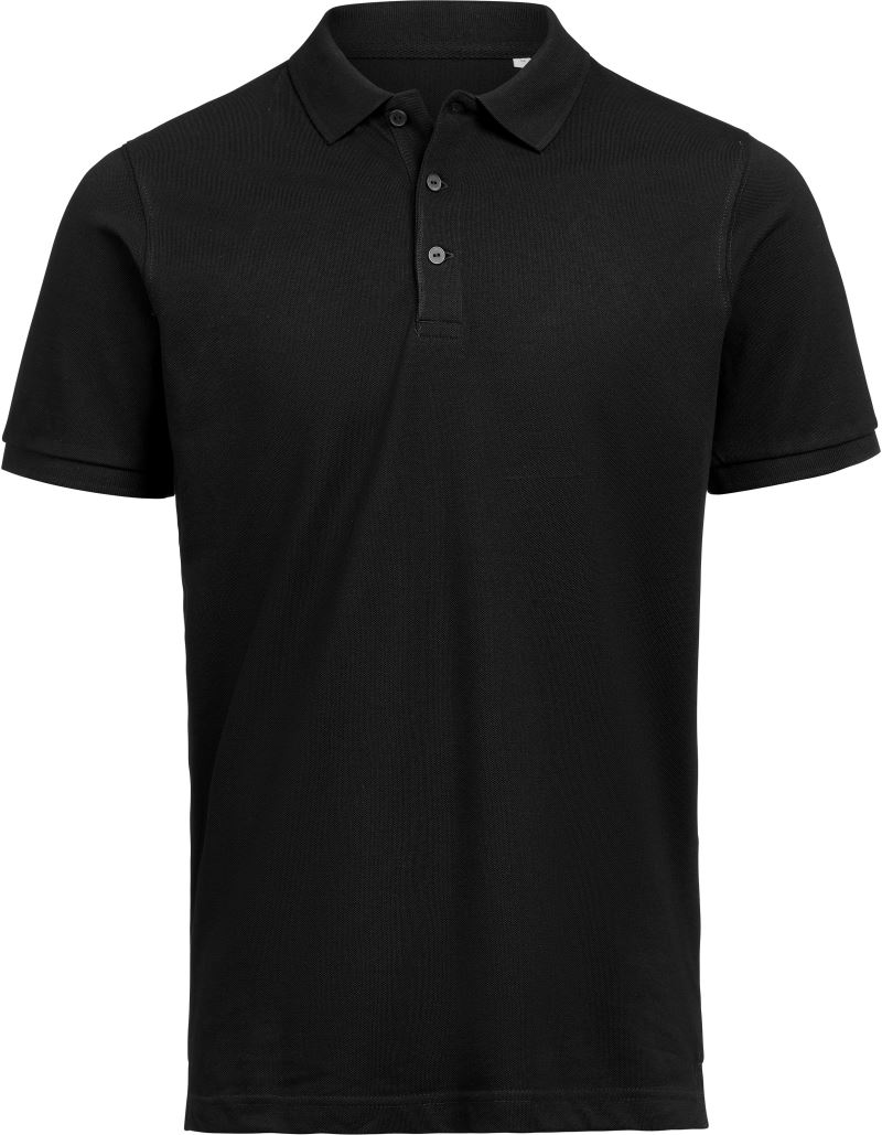 Levně Unisex piqué polo z těžké bavlny - black