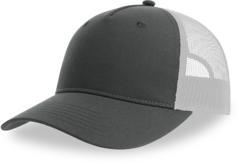 Levně 5 panelová Trucker kšiltovka - dark grey/white