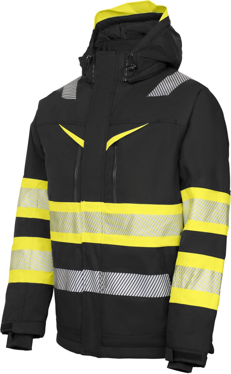 Levně Voděodolná bezpečnostní bunda - hi vis yellow/black