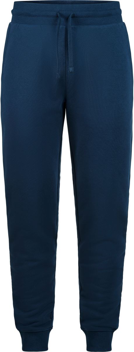 Levně Unisex tepláky z těžké bavlny - navy