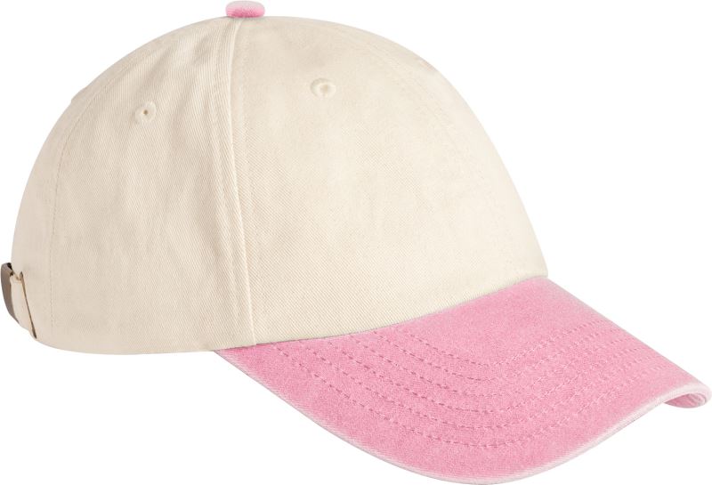 Levně 6 panel nízký profil v kontrastní barvě - natural/vintage dusky pink