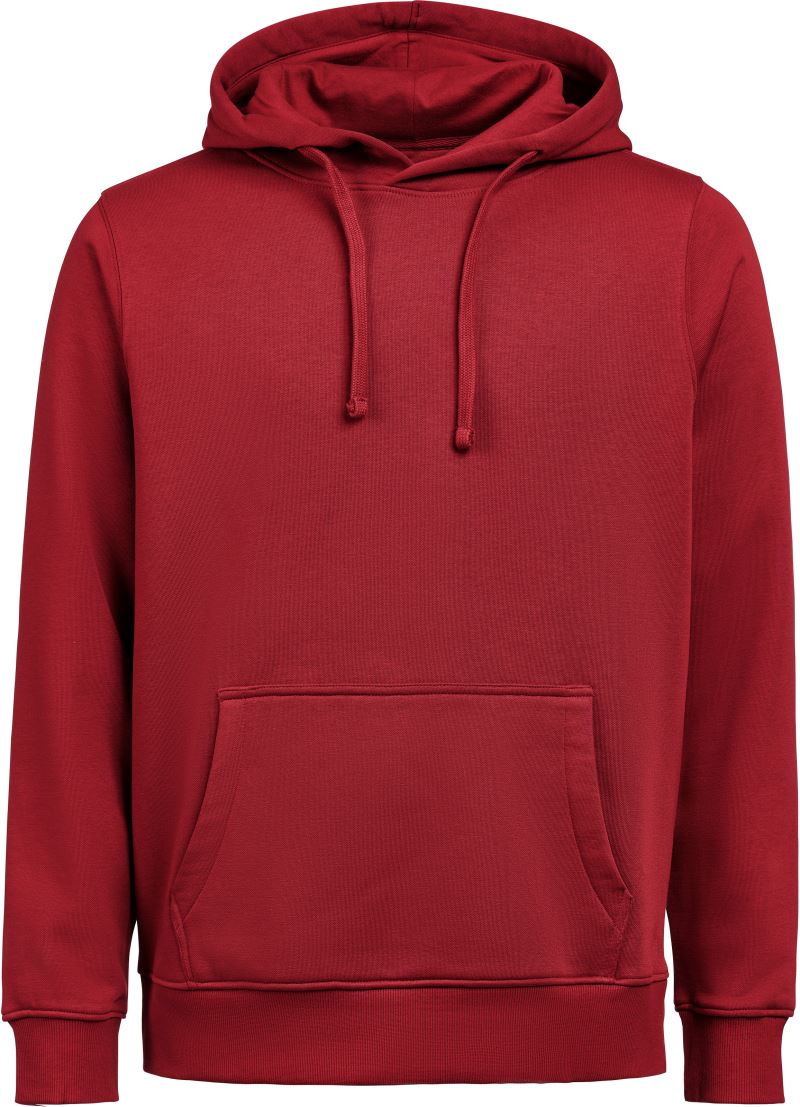 Levně Unisex mikina s kapucí - brick