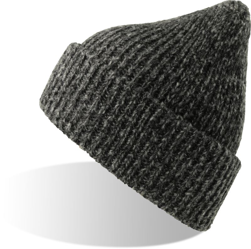 Levně Pletená čepice - black melange