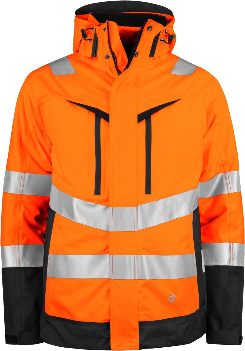 Levně 3-v-1 bezpečnostní bunda - hi vis orange/black