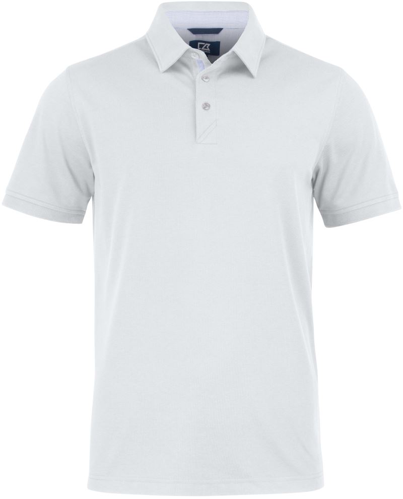 Levně Pánské piqué polo "Advantage Premium" - white