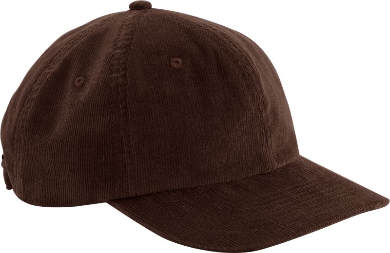 Levně 6 panelová kšiltovka "Heritage Cord Cap" - brown