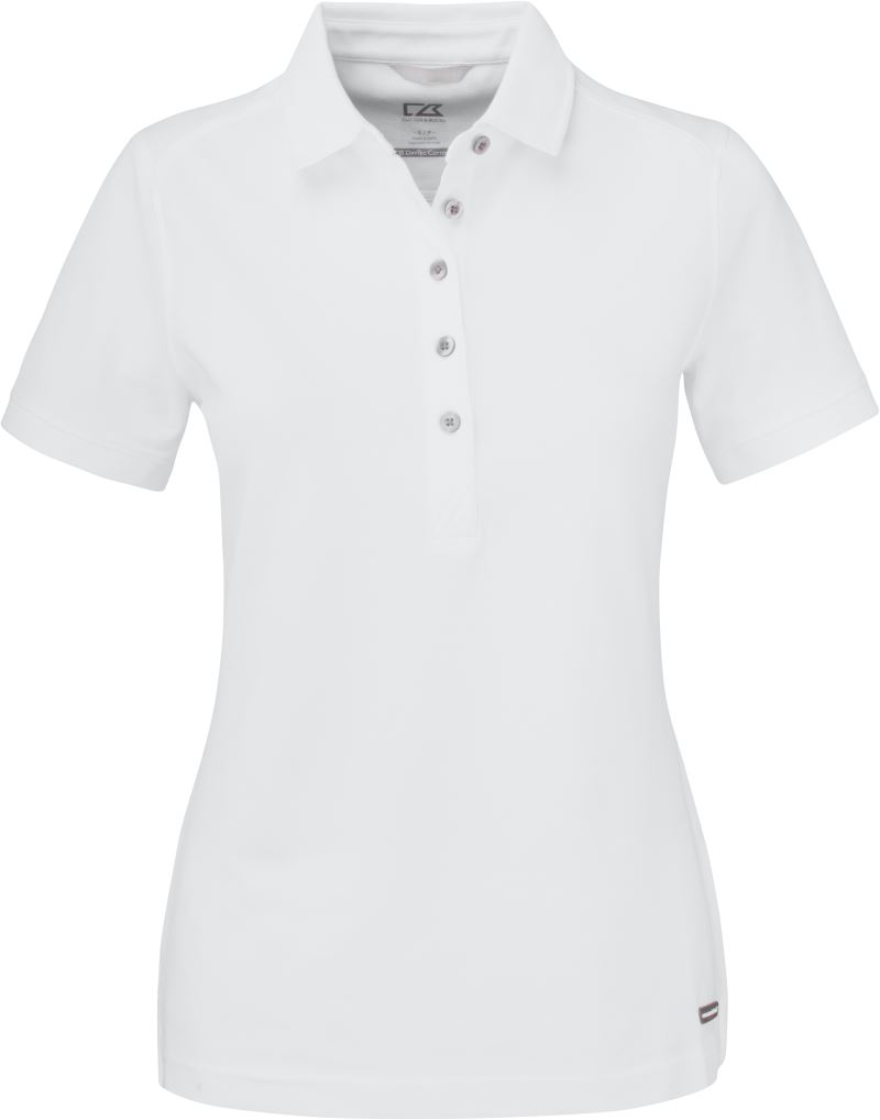 Levně Dámské piqué polo - white