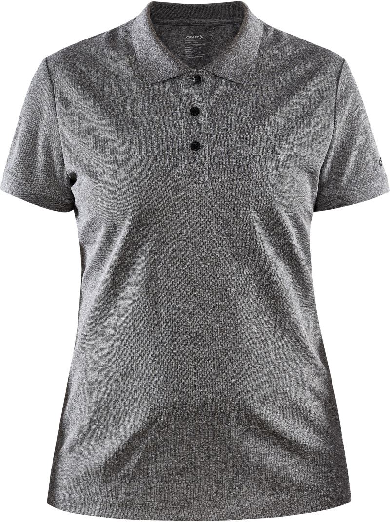 Levně Dámské sportovní polo - dark grey melange