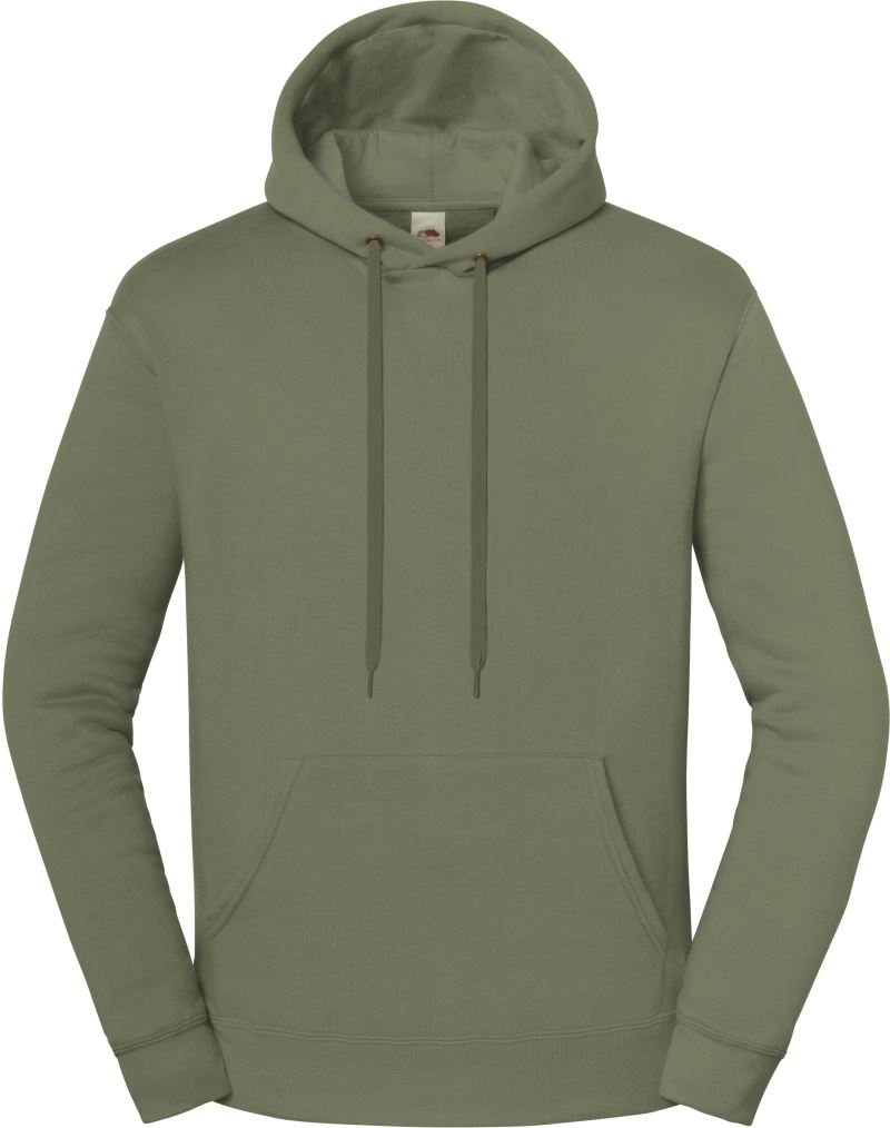 Levně Mikina s kapucí z těžké bavlny - classic olive