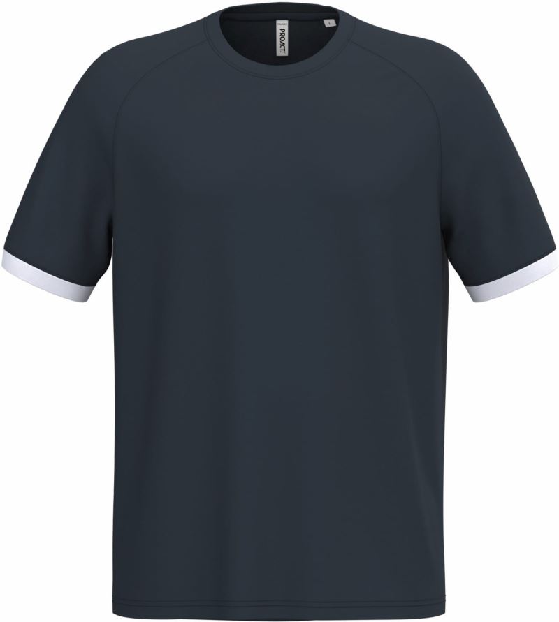 Levně Unisex kontrastní sportovní tričko - navy/white