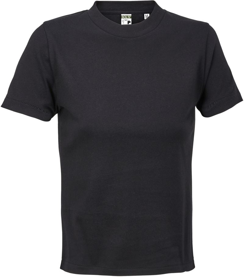 Levně Těžký dámský crop top - deep black