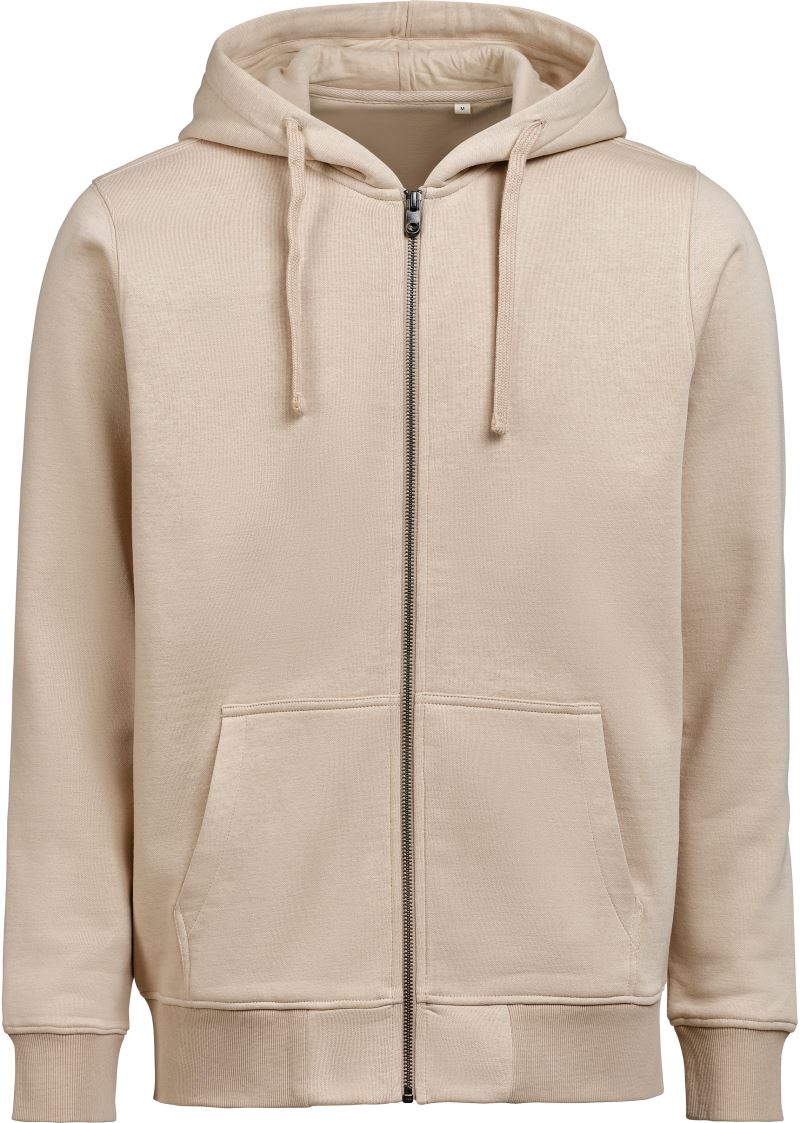 Levně Unisex mikina s kapucí z těžké bavlny - latte