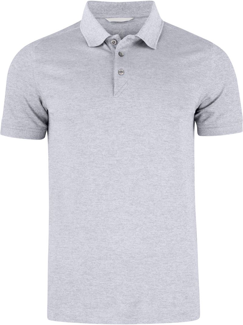 Levně Pánské piqué polo - grey melange