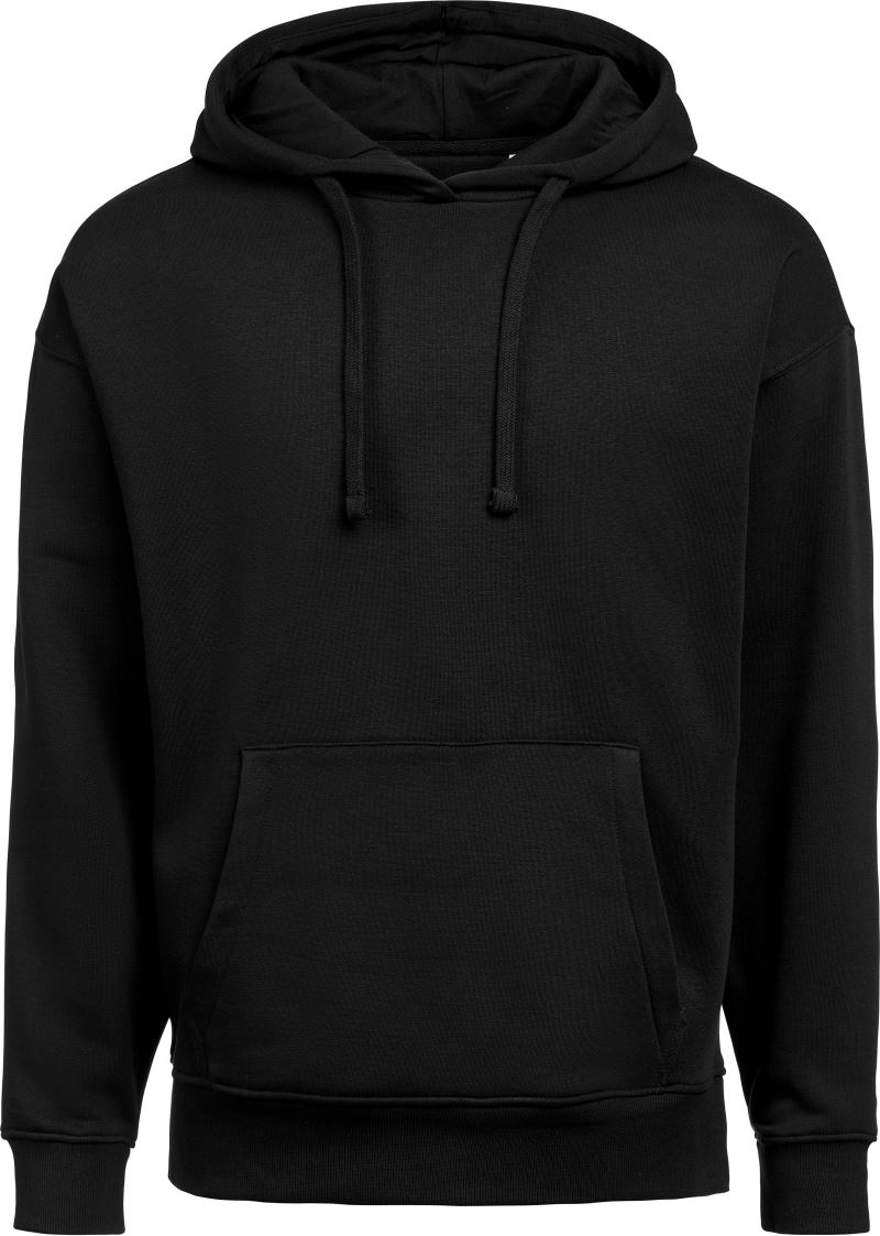 Levně Unisex mikina s kapucí "Loose Fit" - black