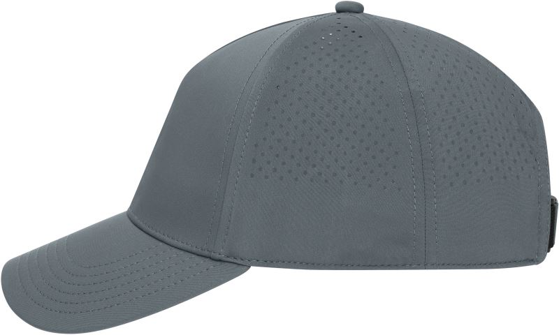 Levně 5 panelová kšiltovka laser cut - grey