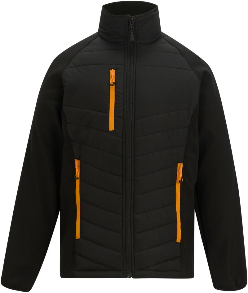 Levně Hybridní bunda "Pro Universal" - black/orange pop