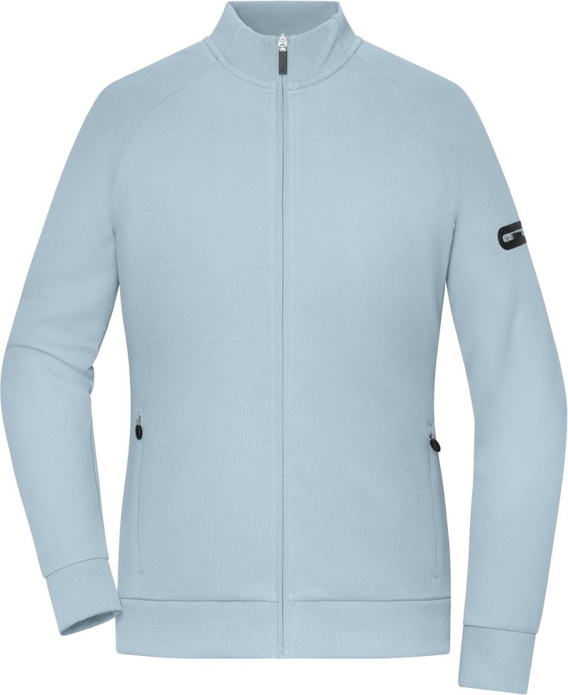 Levně Dámská interlock mikina - milky blue