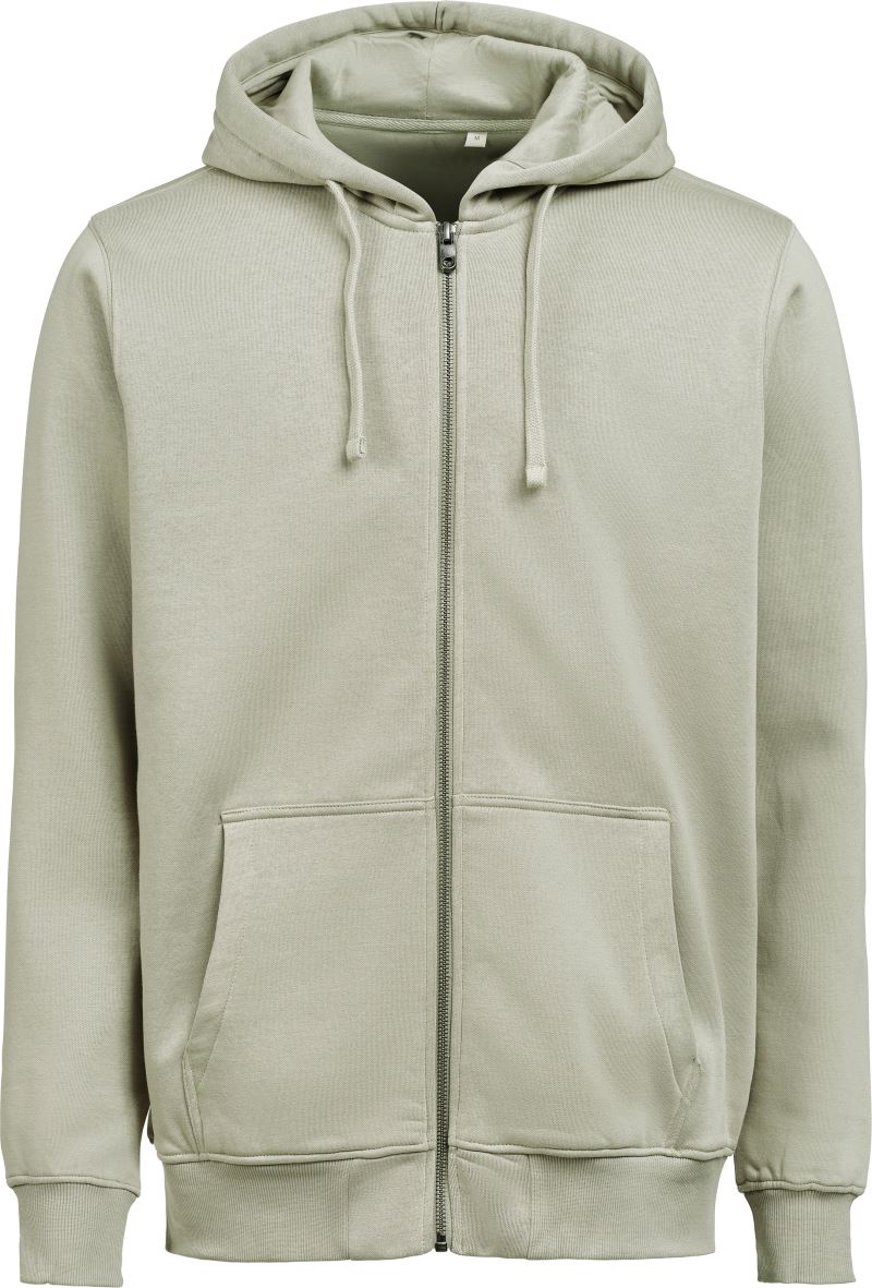 Levně Unisex mikina s kapucí z těžké bavlny - sage