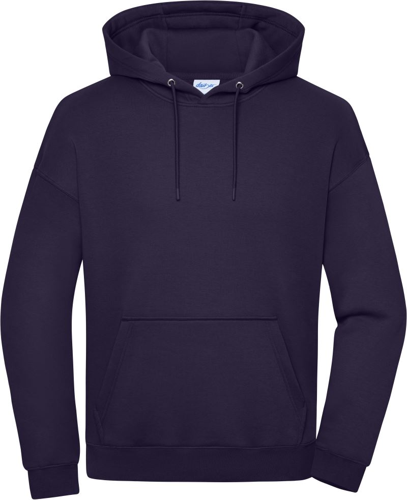 Levně Těžká unisex mikina s kapucí - deep purple