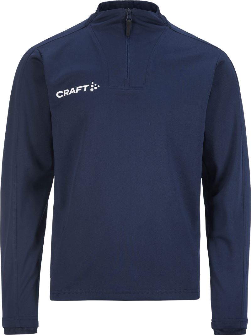 Levně Dětská tréninková bunda s 1/4 zipem - navy