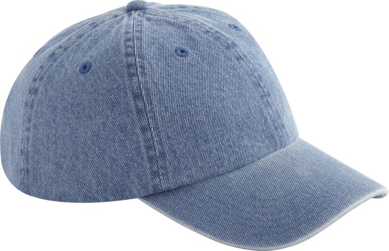 Levně 6 Panelová denim kšiltovka - mid blue