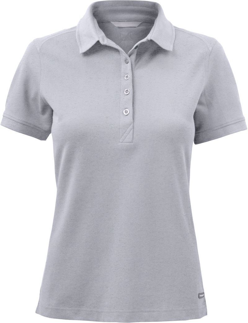 Levně Dámské piqué polo - grey melange