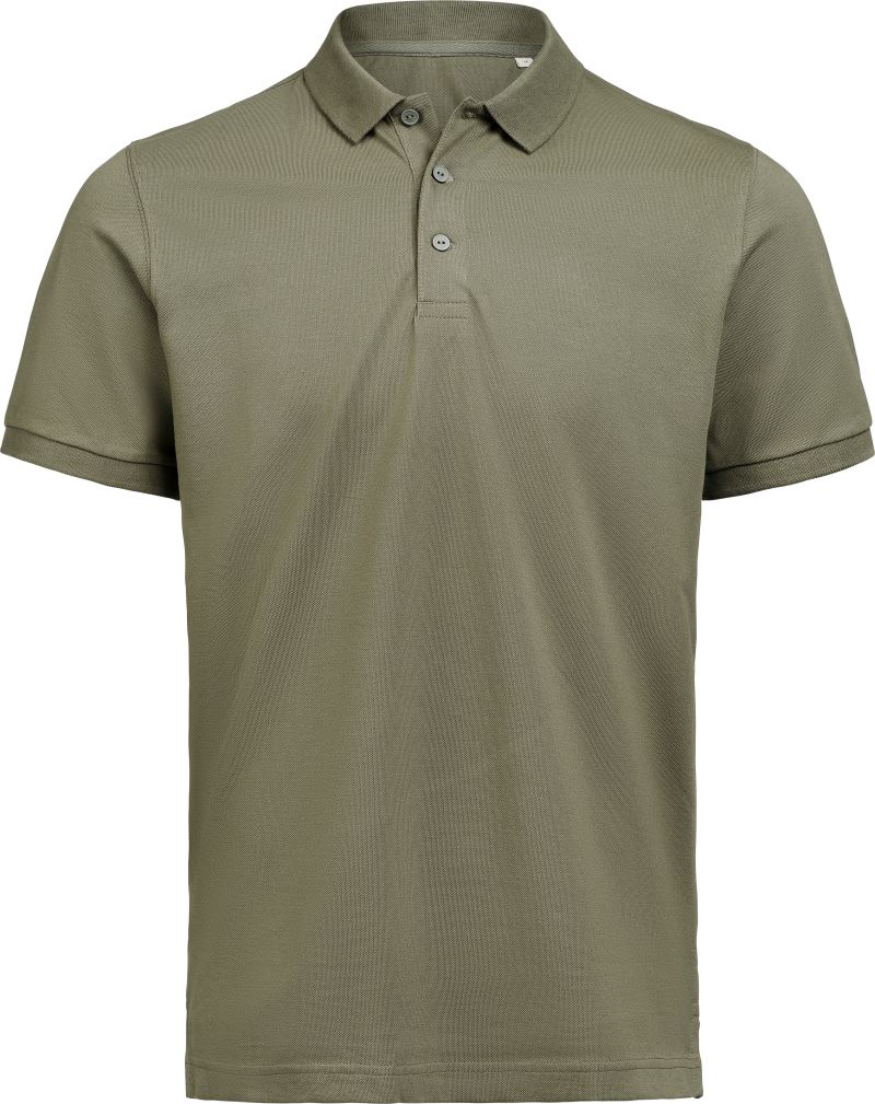 Levně Unisex piqué polo z těžké bavlny - thyme