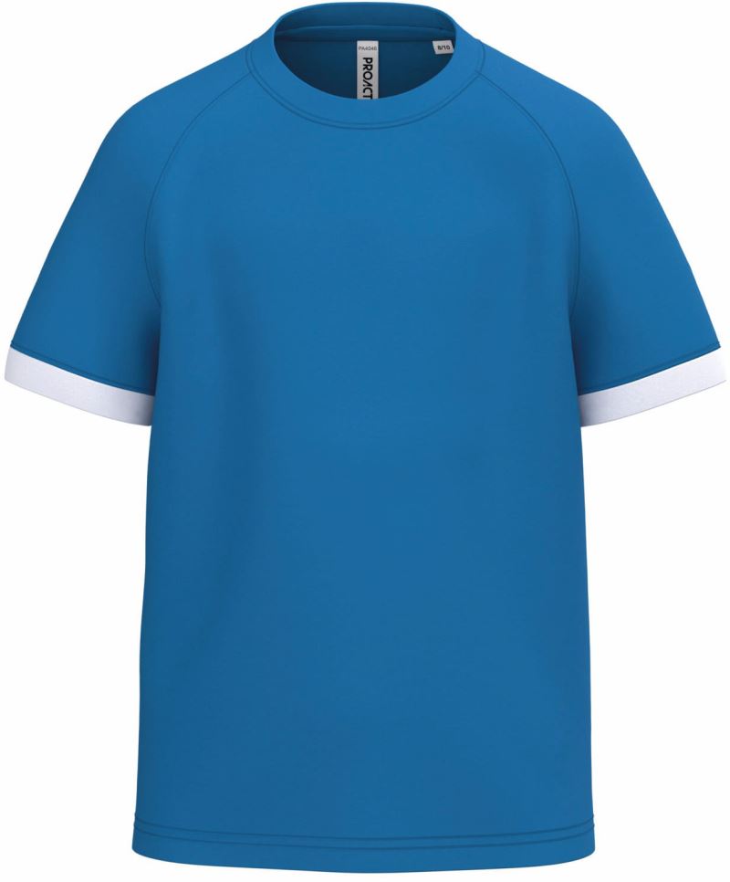 Levně Dětské kontrastní sportovní tričko - sporty royal blue/white