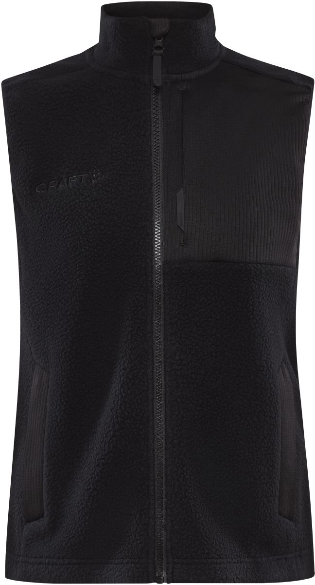 Levně Dámská fleecová vesta Sherpa - black