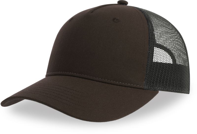 Levně 5 panelová Trucker kšiltovka - brown/black