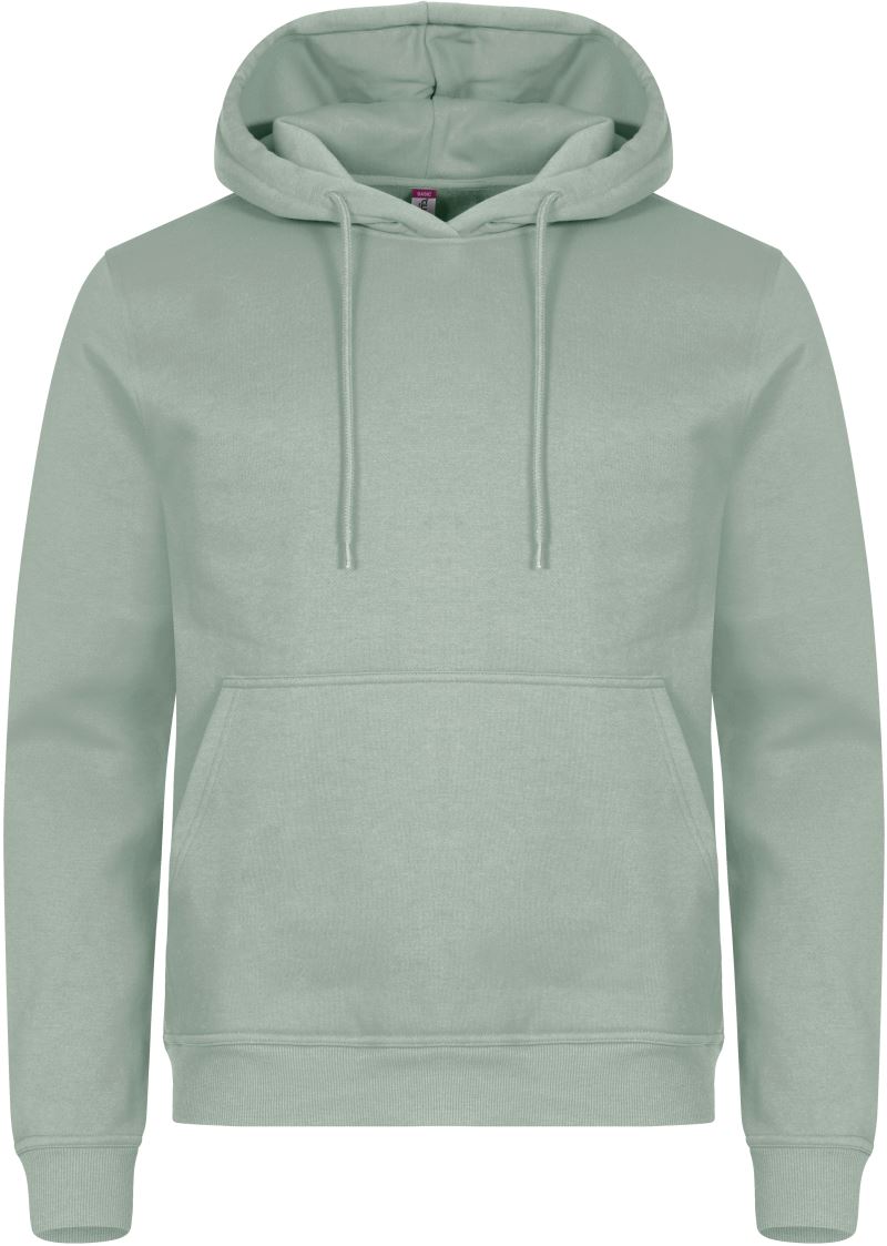 Levně Unisex mikina s kapucí - sage green