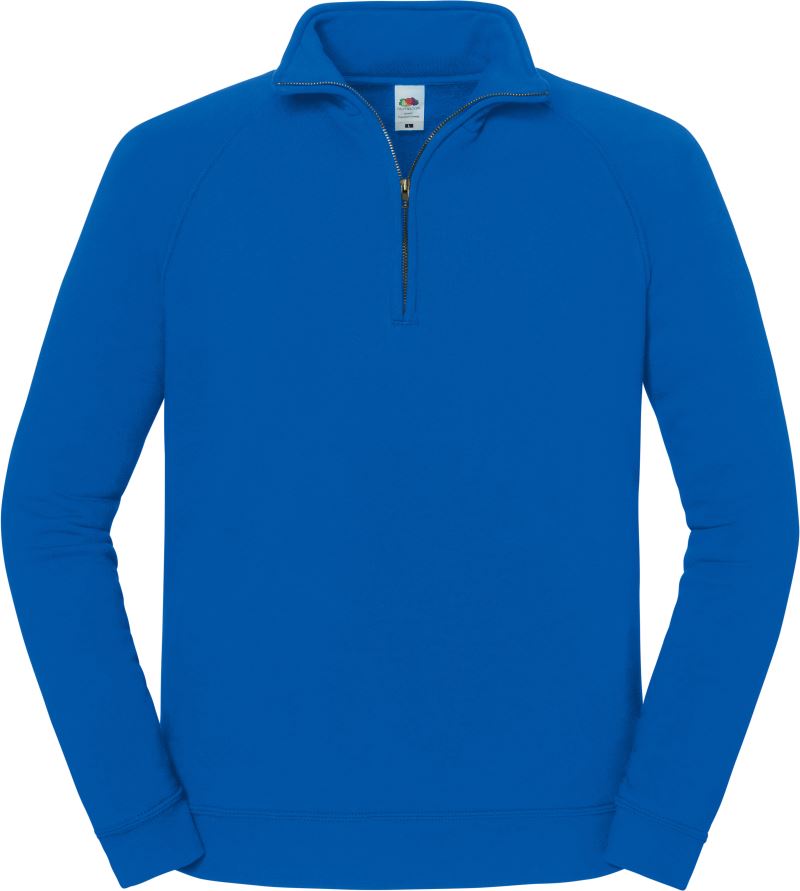 Levně Těžká mikina s 1/4 zipem - royal blue