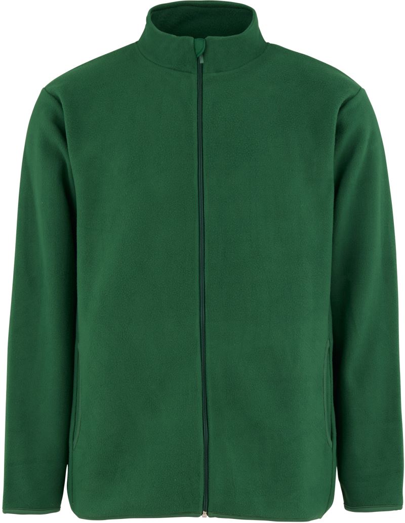 Levně Těžká fleecová bunda - bottle green