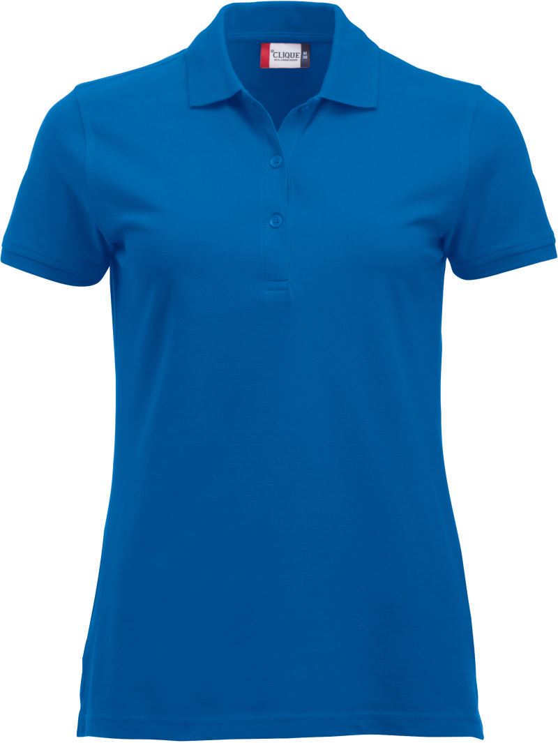 Levně Dámské piqué polo z těžké bavlny - royal blue