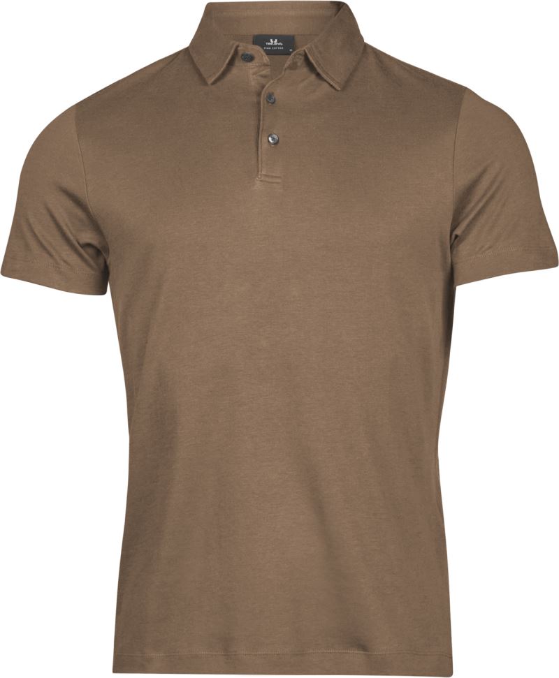 Levně Pánské polo z pima bavlny - wood