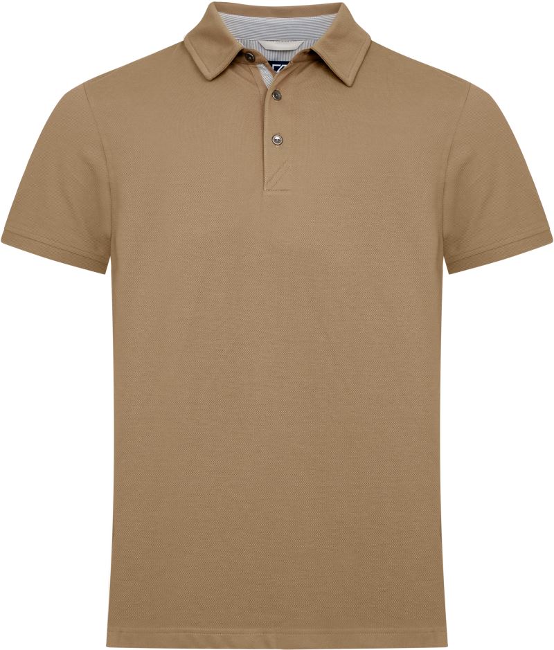 Levně Pánské piqué polo "Advantage Premium" - khaki