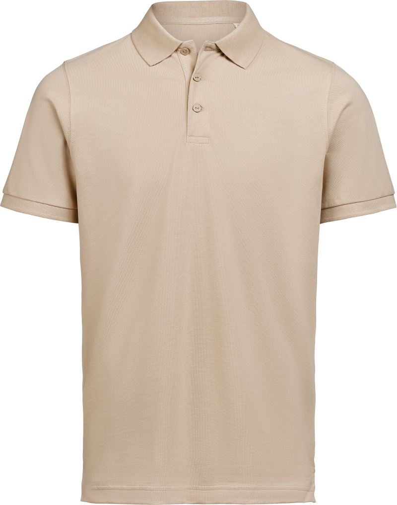 Levně Unisex piqué polo z těžké bavlny - latte