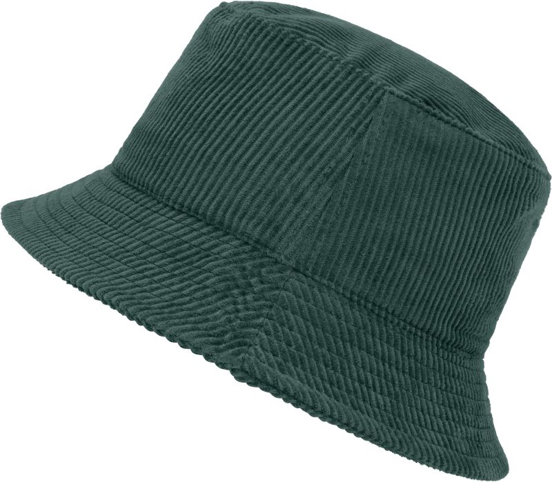 Levně Klobouk z manšestru - smoky green