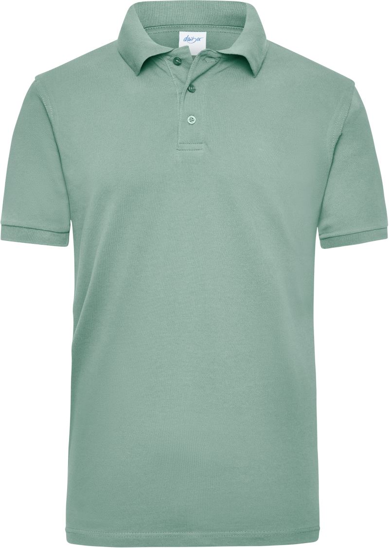 Levně Pánské pracovní piqué polo z těžké bavlny - foggy green