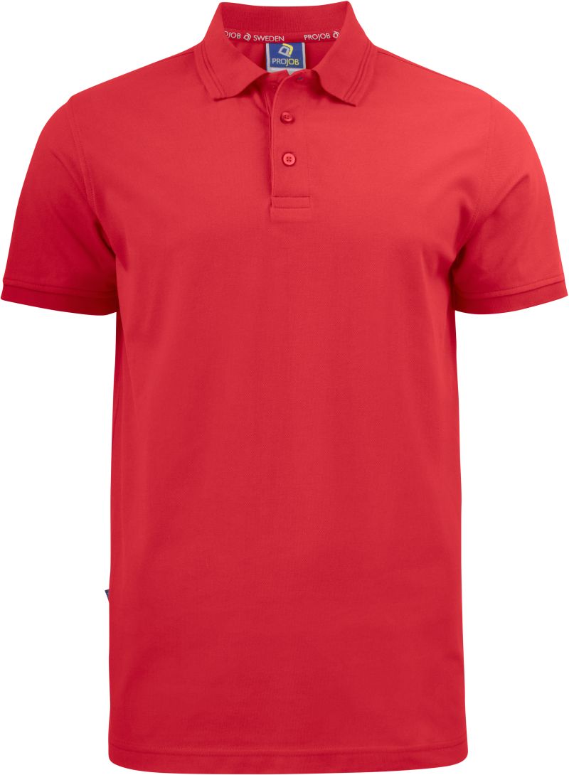Levně Pánské pracovní piqué polo z těžké bavlny - red