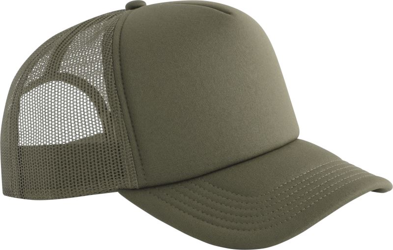 Levně 5 Panelová pěnová kšiltovka - olive green