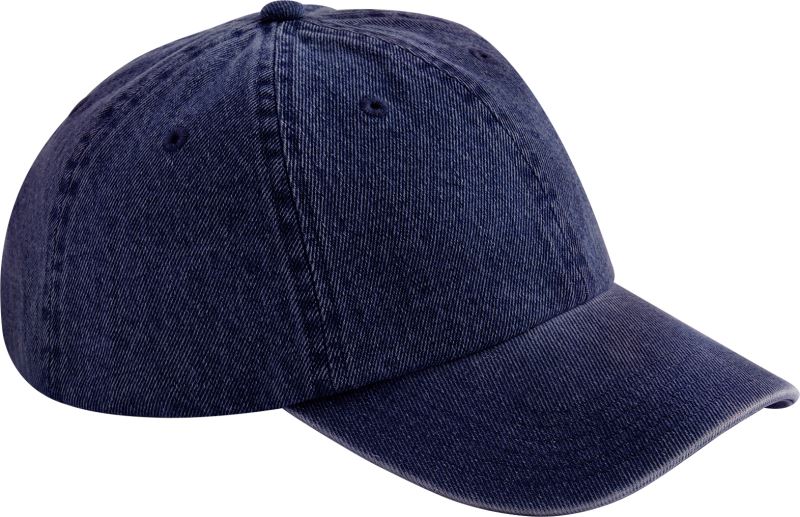 Levně 6 Panelová denim kšiltovka - indigo