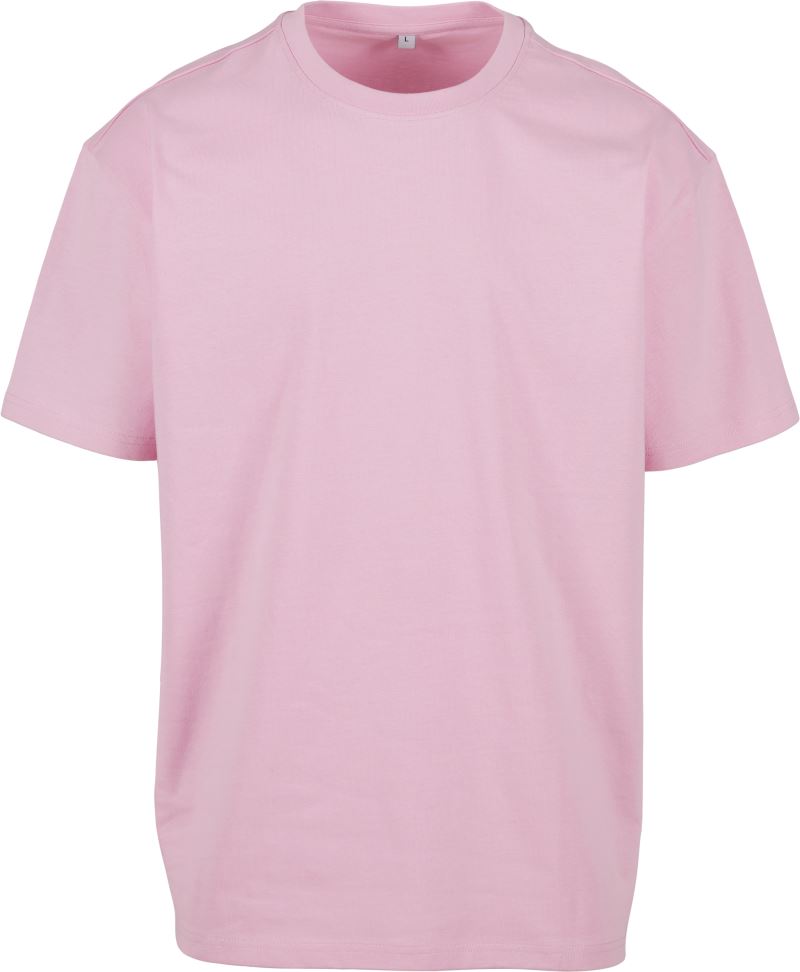 Levně Oversize tričko z těžké bavlny - soft pink